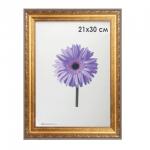 Рамка премиум 21*30см, пластик, багет 33 мм, Dorothy, золото, 0023-8-4274