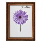 Рамка премиум 21*30см, пластик, багет 33 мм, "Dorothy", коричневая, 0023-8-1155