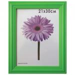 Рамка премиум 21*30см, дерево, багет 26 мм, Linda, зеленая, 0065-8-0008