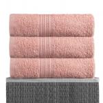 Персиковый 50х90 Полотенца махровое  1 шт BAYRAMALY