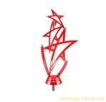 Статуэтка Звёзды (217), без постамента, цвет - красный, 16 см