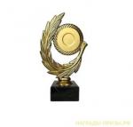 Статуэтка Венок (230)  под  вставку 5 см , постамент черный мрамор 6х6х3 см