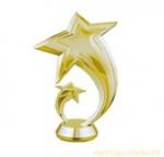 Статуэтка Две звезды, цвет - золото, 15 см, без постамента
