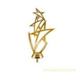 Статуэтка Звёзды, без постамента, цвет - золото, 16 см