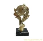 Статуэтка Венок (360), без постамента, цвет - золото, 15 см, вставка 2,5 и 5 см