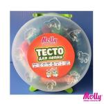 Тесто для лепки 12 цв (180 грамм) + 4  формочек, нож,   (1/12/48)