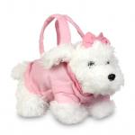 Сумка детская "Собачка" цв. белый+розовый