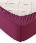 Простыня на резинке 90*200*20 трикотаж (пл.120) марсала