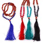 Четки SK07-7mm Рудракша 7мм 108бусин h-60см слеза Сострадания Бога Шивы-защита от смерти