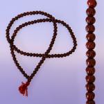 Четки VRN6-6mm из розового дерева Резные 6mm 35cm 108бусин