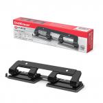 Дырокол на 4 отверстия ErichKrause® Quadro до 10 листов, черный (в коробке по 1 шт.)