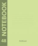 Тетрадь общая ученическая с пластиковой обложкой на скобе  Neon, зеленый, А5+, 48 листов, клетка