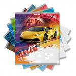 Тетрадь школьная  Top Speed, 18 листов, линейка (в плёнке по 10 шт.)