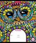 Тетрадь школьная  Owls, 24 листа, линейка (в плёнке по 10 шт.)