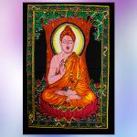 Пано SE-004 Будда 47см-40см хлопок и вышивка пайетками Индия