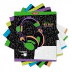 Тетрадь школьная  Music, 24 листа, линейка (в плёнке по 10 шт.)