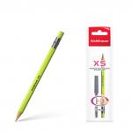 Карандаш механический ErichKrause® XS в наборе с 20 грифелями 0.5мм, НВ (в пакете по 1 шт.)