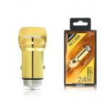 АЗУ Remax Hummer RCC205 2,4 А 2xUSB gold в подарочной упаковке