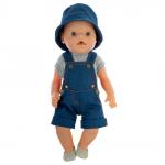 Джинсовый комбинезон для куклы Baby Born ростом 43 см