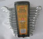 Набор ключей 12 предметов (6, 7, 8, 10, 11, 12, 13, 14, 15, 16, 18, 22) ЕВРО холодный штамп CR-V