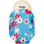 Ластик Milan «Blossom» овальный, синтетический каучук, держатель, 62*28*12 мм, CMMB1012