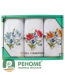 Платки носовые женские упак 3шт. Пв47 (арт.Пв47 )