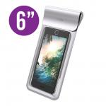 *Универсальный водонепроницаемый чехол Dotfes J01 для устройств до 6" (silver)