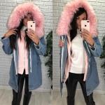 Джинсовая куртка на меховой подкладке LE