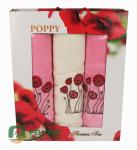 Набор полотенец женских с вышивкой Турция, 22/499,  Паппи 3 предмета 50*90-2шт+70*140