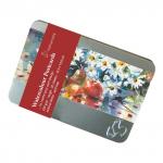 Hahnemuhle Набор открыток из акварельной бумаги, 230 г/м2, 10,5 х 14,8 см, 30 л, крупное зерно, жестяная коробка