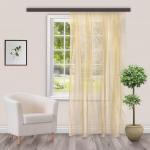 Штора Органза 150*260 см со шторной лентой карамель