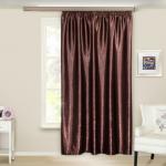 Штора портьерная "Водевиль" блэкаут шоколад 190*275*1 шт.