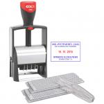 Датер самонаборный Colop, металл, 6 стр. б/рамки, 4 стр. с рамкой, 4 мм, 2 кассы, 2660 SET - F