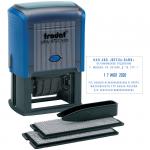 Датер самонаборный, пластик, 6стр., 4мм, 2 кассы, 4727DB/4757