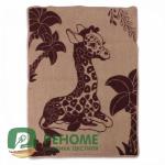 *ОШЖ7-Д  Одеяло Жираф жаккардовое 100*140 Влади
