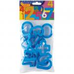 Набор для лепки, формочки 12шт. "Цифры", пакет, европодвес, 7N