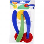 Ножи-роллеры для моделирования, 3шт., полипропилен, пакет, европодвес, 422