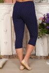 Бриджи из кулирки с лайкрой Б-013- горох