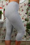 Бриджи из кулирки с лайкрой Б-013-серый меланж