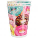 Стаканы бумажные ПатиБум "Пончики", 200мл, 6шт., европодвес, 6058302