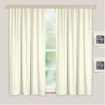 Комплект портьер для кухни Жаккард Лен молочный135*180*2 шт.