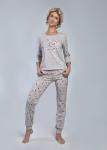 Комплект с брюками "HELLO" (серый №3)