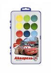 Акд-006 Акварель Disney "Тачки" 18 цветов, в пластике, б/к