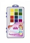 Акд-007 Акварель Disney "Принцессы" 24 цвета, в пластике, б/к