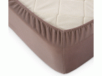 Простыня на резинке 200*200*20 трикотаж (пл.120) мокко