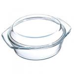 SATOSHI Кастрюля жаропрочная с крышкой, стекло, 23х20х9,5 см, 1,4л