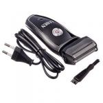 LEBEN Бритва аккумуляторная 3Вт с три ммером для усов, 2 головки, сеточная система бритья, IW-5100