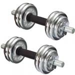 SILAPRO Гантели разборные в кейсе 2 шт. х 7,5 кг  ( гриф на гайках)