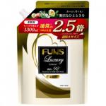 FUNS Кондиционер парфюмированный для белья с ароматом белой мускусной розы (мягкая упаковка) 1300 мл