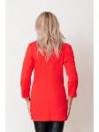 00653 Жакет из фактурного трикотажа красный